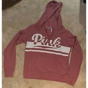 Victoria's Secret PINK Women's Pullover Hoodie Sweatshirt Pink Size S